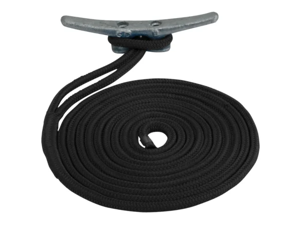 Sea-Dog Double Braided Nylon Dock Line - 5/8" x 20' - Black