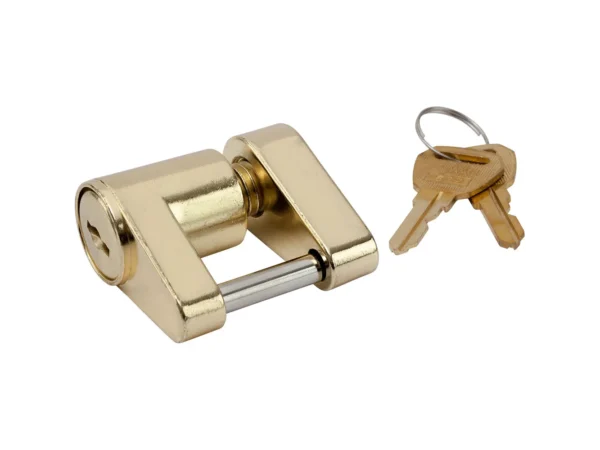 Sea-Dog Brass Plated Coupler Lock - 2 Piece