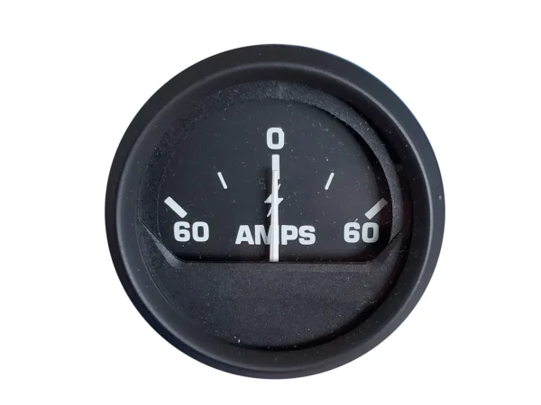 Faria Euro Black 2" Ammeter Gauge (60-0-60 AMP)