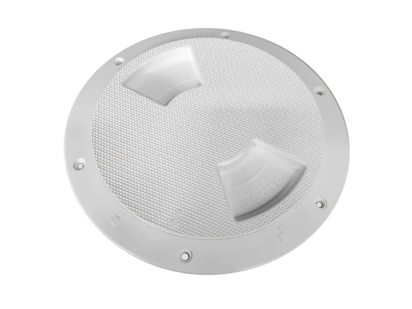 Sea-Dog Textured Quarter Turn Deck Plate - White - 5"