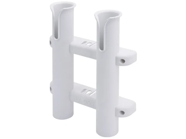 Sea-Dog Two Pole Side Mount Rod Storage Rack - White