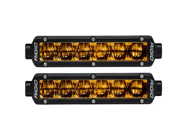 RIGID Industries 6" SR-Series SAE Compliant Fog Light - Black w/Yellow Light