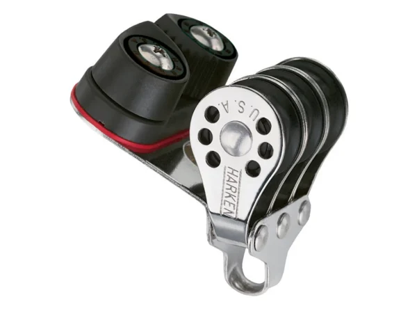 Harken 22mm Triple Micro Block w/Cam Cleat- Fishing