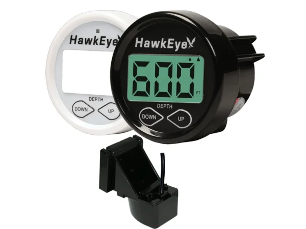 HawkEye DepthTrax In-Dash Digital Depth Gauge - Transom Mount