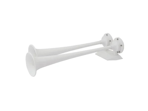 Marinco 12V White Epoxy Coated Dual Trumpet Air Horn