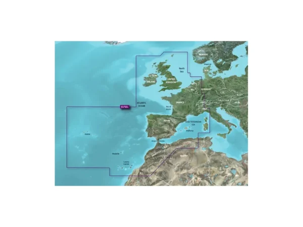 Garmin VEU722L Europe Atlantic Coast BlueChart® g3 Vision®