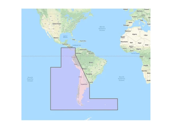 Furuno South America West Coast - Costa Rica to Chile to Falklands Vector Charts - Unlock Code