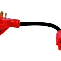 Valterra 30AM-15AF Adapter Cord with Handle, 12", Bulk