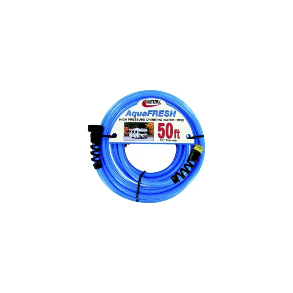 Valterra W019600 Blue AquaFresh High Pressure RV Drinking Water Hose, 5/8" x 50'