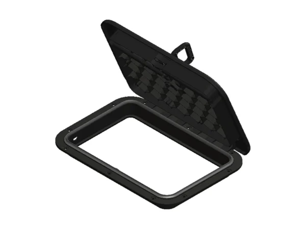 Sea-Dog Triple Lock Rectangular Marine Hatch - 10" x 14" - Black - Image 2