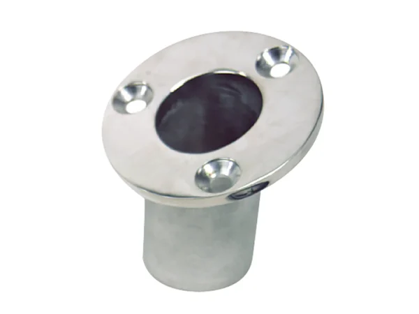 Sea-Dog Flush Mount Flagpole Socket - 25° - 1-1/4" ID - 316 Stainless Steel