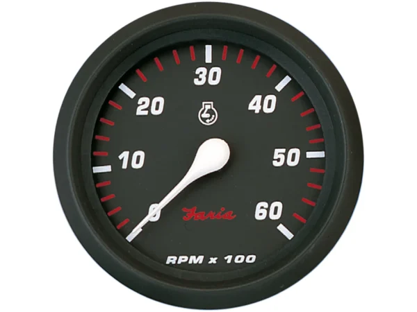 Faria Professional Red 4" Tachometer - 6,000 RPM