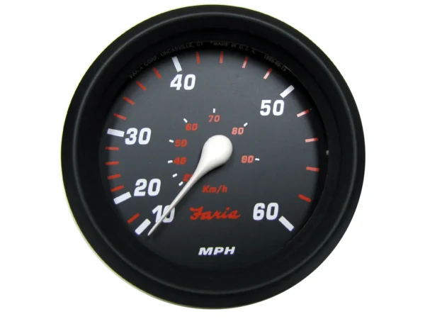 Faria Professional Red 4" Speedometer (60 MPH)