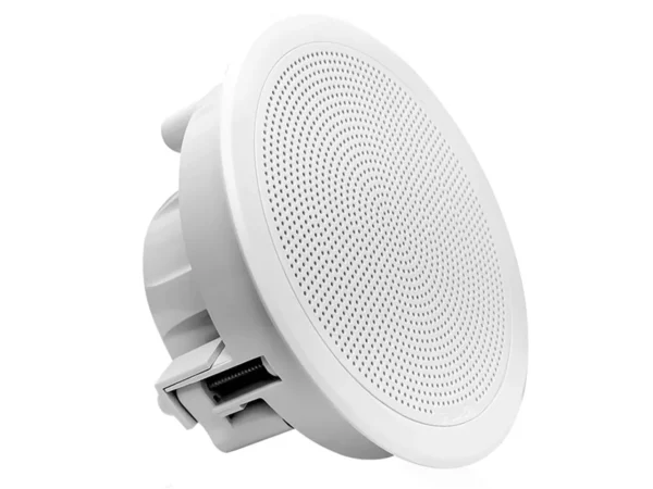 Fusion FM-F77RW FM Series 7.7" Flush Mount Round Marine Speakers - White Grill - 200W - Image 3