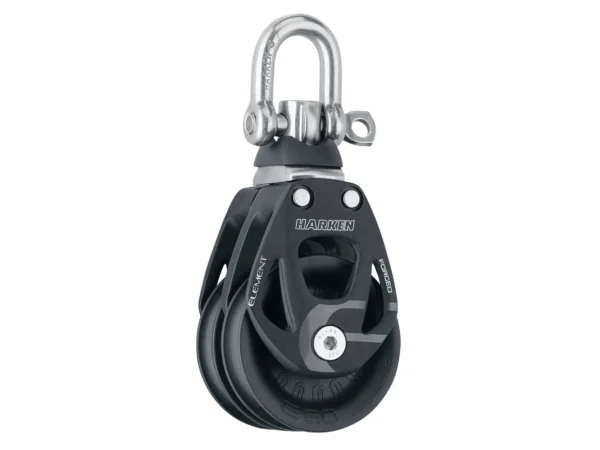 Harken 60mm Double Aluminum Element Block w/Swivel