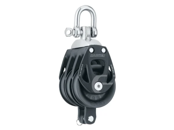 Harken 60mm Triple Aluminum Element Block w/Swivel & Becket