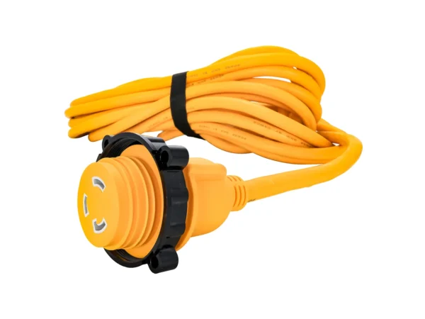 Camco 30 Amp Power Grip Marine Extension Cord - 50' M-Locking/F-Locking Adapter - Image 3