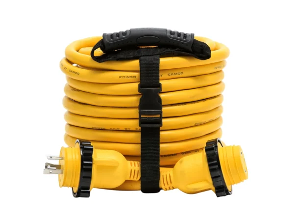 Camco 30 Amp Power Grip Marine Extension Cord - 50' M-Locking/F-Locking Adapter