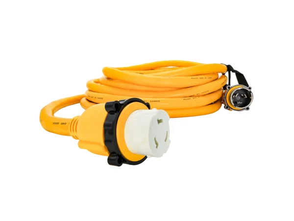 Camco 50 Amp Power Grip Marine Extension Cord - 50' M-Locking/F-Locking Adapter - Image 3