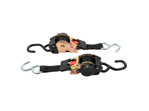 Camco Retractable Tie-Down Straps - 1" Width 6' Dual Hooks - Image 2