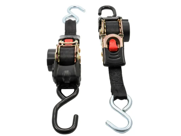 Camco Retractable Tie-Down Straps - 1" Width 6' Dual Hooks