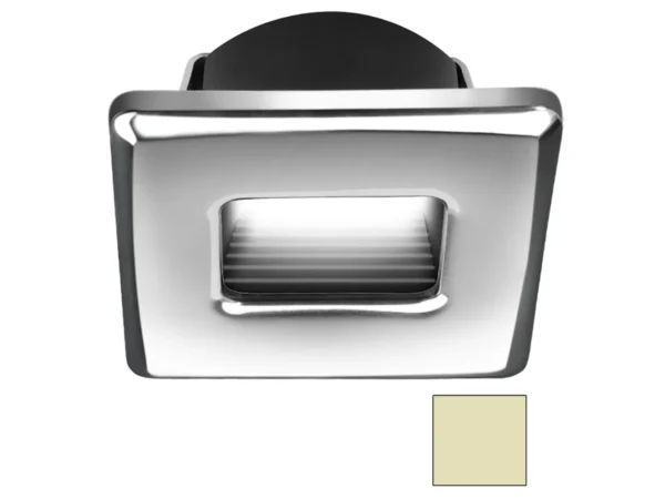 i2Systems Ember E1150Z Snap-In - Polished Chrome - Square - Warm White Light