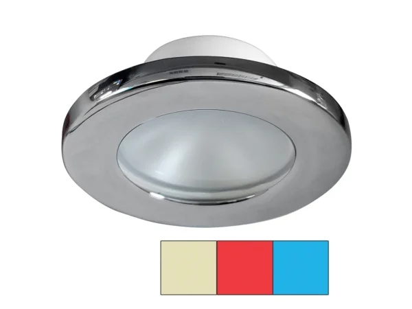 i2Systems Apeiron A3120 Screw Mount Light - Red, Warm White & Blue - Chrome Finish