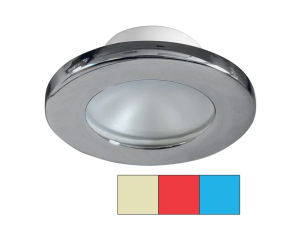 i2Systems Apeiron A3120 Screw Mount Light - Red, Warm White & Blue - Brushed Nickel