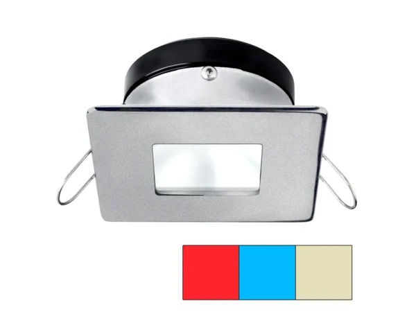 i2Systems Apeiron A1120 Spring Mount Light - Square/Square - Red, Warm White & Blue - Brushed Nickel