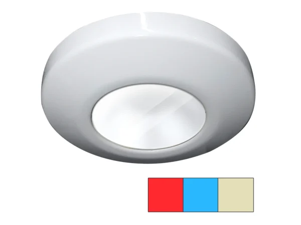 i2Systems Profile P1120 Tri-Light Surface Light - Red, Warm White & Blue - White Finish