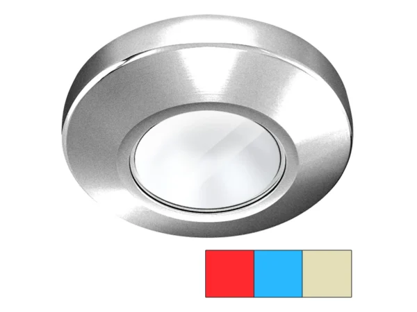 i2Systems Profile P1120 Tri-Light Surface Light - Red, Warm White & Blue - Brushed Nickel Finish