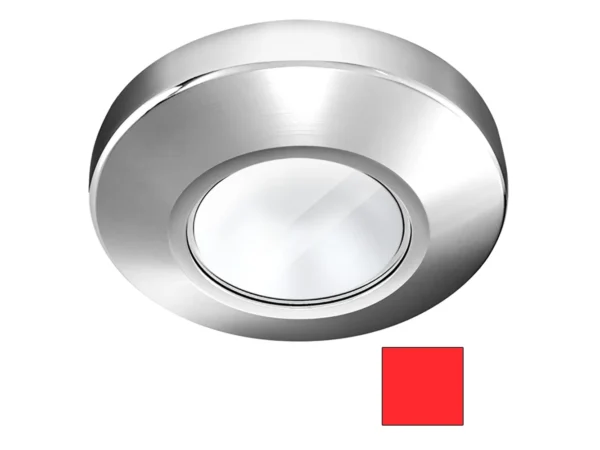 i2Systems Profile P1100 1.5W Surface Mount Light - Red - Chrome Finish