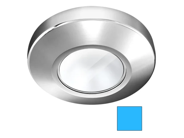 i2Systems Profile P1100 1.5W Surface Mount Light - Blue - Chrome Finish