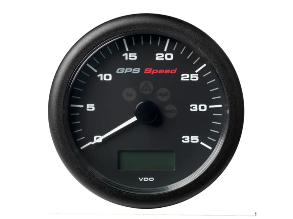 Veratron 4-1/4" (110MM) ViewLine GPS Speedometer 0-35 KNOTS/KMH/MPH - 8 to 16V Black Dial & Bezel