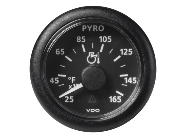 Veratron 52 MM (2-1/16") ViewLine Pyrometer - 250° to 1650°F - Black Dial & Bezel