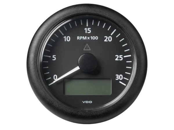 Veratron 3-3/8" (85MM) ViewLine Tachometer w/Multi-Function Display - 0 to 3000 RPM - Black Dial & Bezel