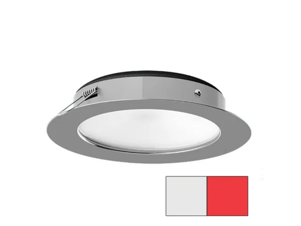 i2Systems Apeiron Pro XL A526 - 6W Spring Mount Light - Cool White/Red - Polished Chrome Finish