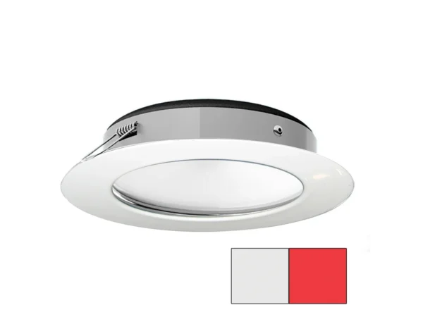 i2Systems Apeiron Pro XL A526 - 6W Spring Mount Light - Cool White/Red - White Finish