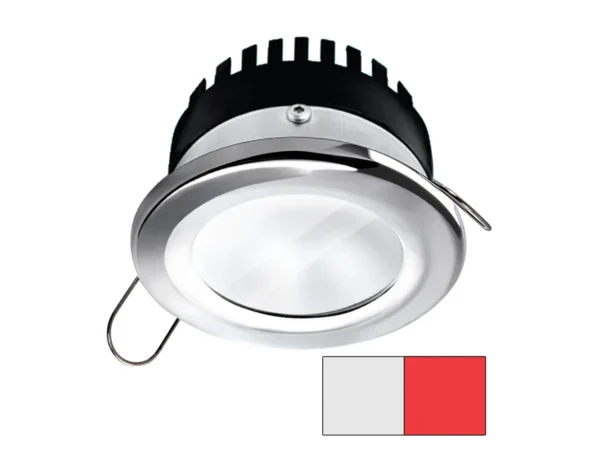 i2Systems Apeiron A506 6W Spring Mount Light - Round - Cool White & Red - Polished Chrome Finish