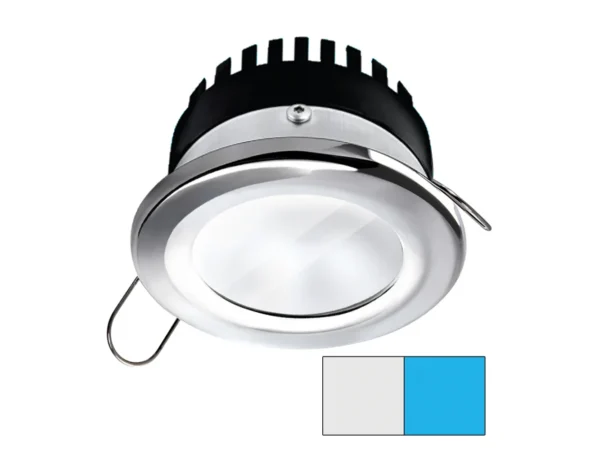 i2Systems Apeiron A506 6W Spring Mount Light - Round - Cool White & Blue - Polished Chrome Finish