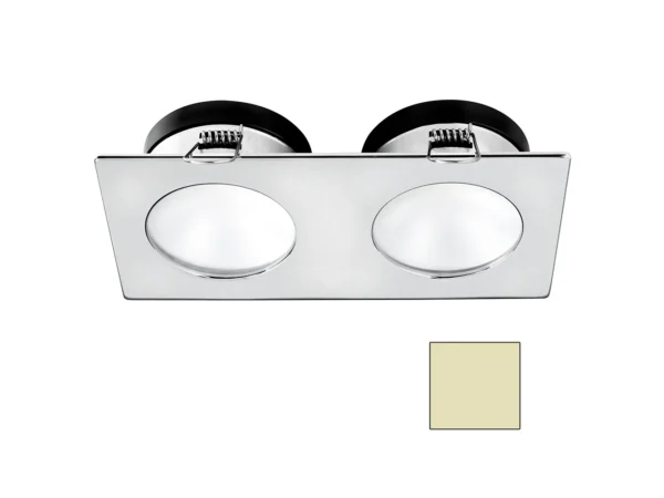 i2Systems Apeiron A1110Z - 4.5W Spring Mount Light - Double Round - Warm White - Brushed Nickel Finish