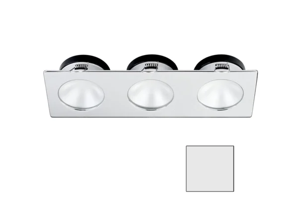 i2Systems Apeiron A1110Z - 4.5W Spring Mount Light - Triple Round - Cool White - Brushed Nickel Finish