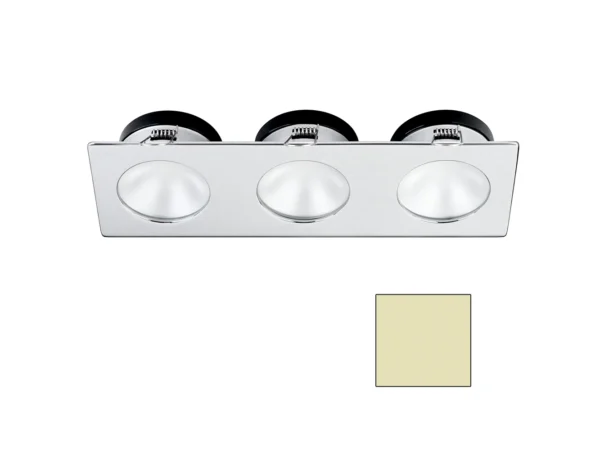 i2Systems Apeiron A1110Z - 4.5W Spring Mount Light - Triple Round - Warm White - Brushed Nickel Finish