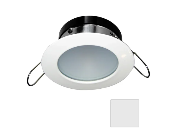 i2Systems Apeiron A1110Z - 4.5W Spring Mount Light - Round - Cool White - White Finish