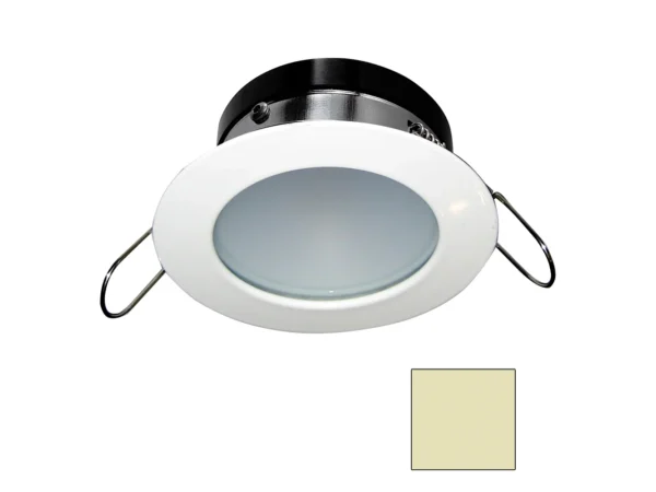 i2Systems Apeiron A1110Z - 4.5W Spring Mount Light - Round - Warm White - White Finish