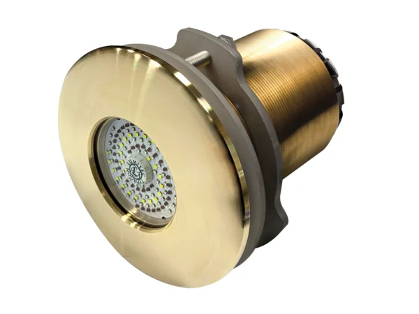 Lumitec SeaBlaze Typhoon Underwater Light - Bronze Thru-Hull LED Light - White/Blue - Flush Mount