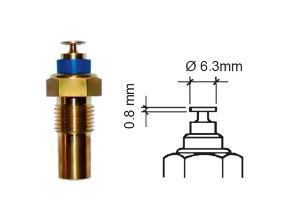 Veratron Coolant Temperature Sensor - 40° to 120°C - M10 x 1 Tapered Short