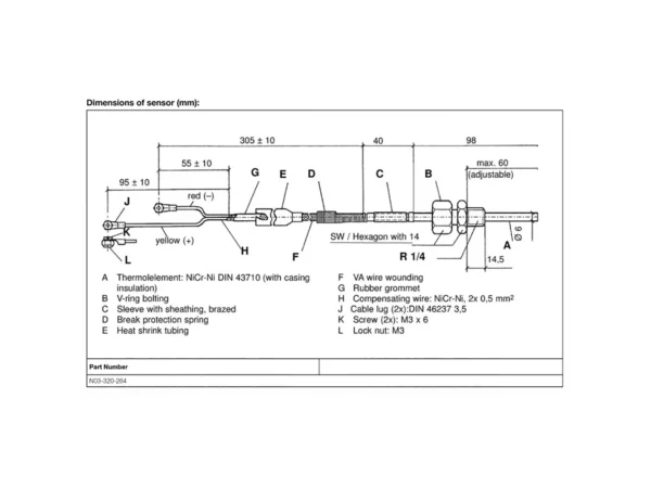 Veratron Pyrometer Sensor - 100-900°C/250-1650°F - Image 2