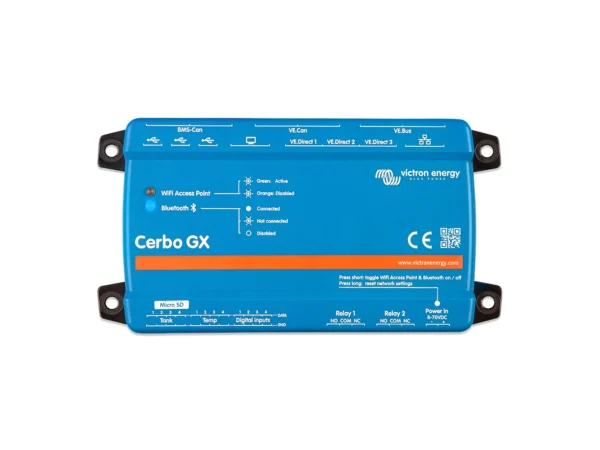 Victron Cerbo GX Communications Center w/ BMS-CAN Port, Tank Level Inputs, Digital Inputs, and Temperature Sense