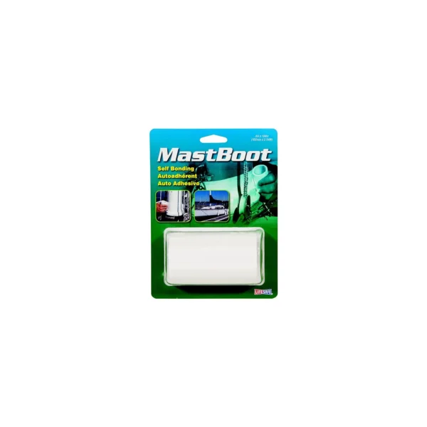 Life Safe RE3941 MastBoot Tape, 4" x 100", White - Image 2